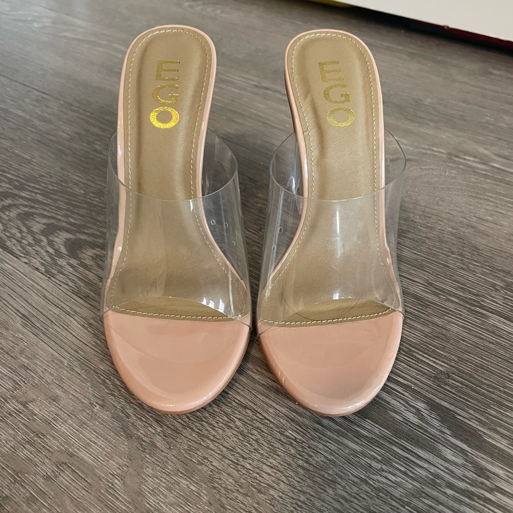 Clear Mule Heels